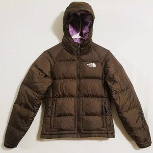 North Face Womens XS Brown Winter Goose Down Ladies Coat Puffer Jacket
